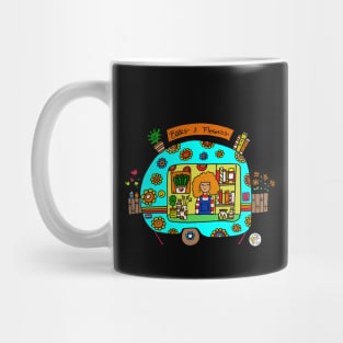 Flower Power Caravan Mug